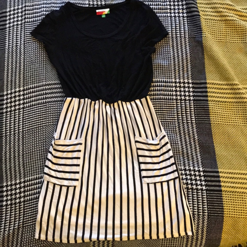 Striped sundress, worn once